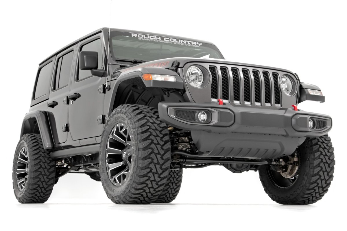 Jeep Wrangler Unlimited Suspension Lift Kit - Rough Country - 2.5 Inch Lift Kit | Coils | V2 - '24-'25